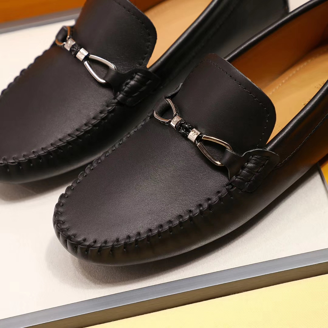 LV women's leather shoes-26