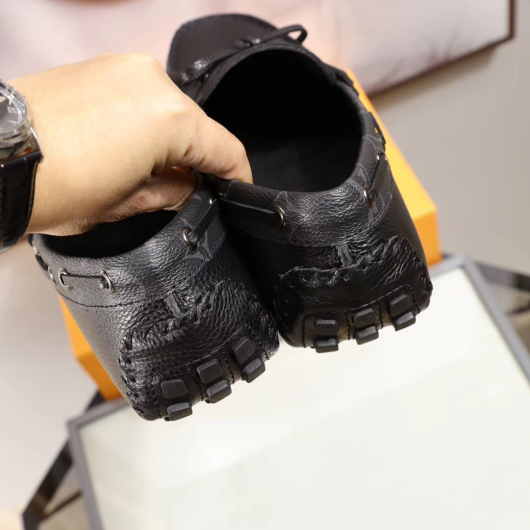 LV women's leather shoes-24