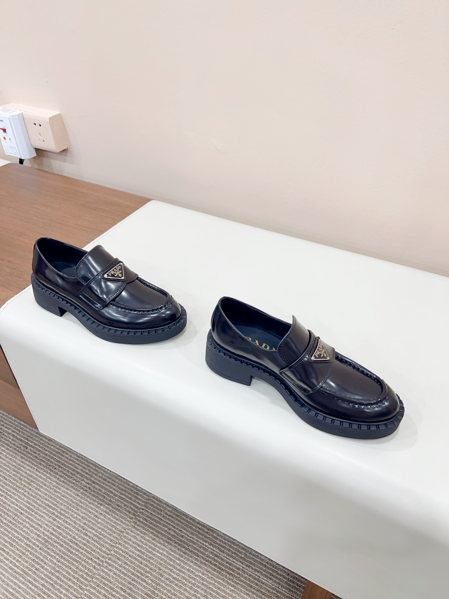 Prada women's leather shoes-43