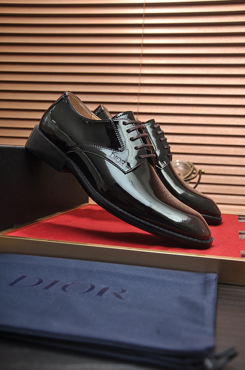 Dior men's leather shoes-49