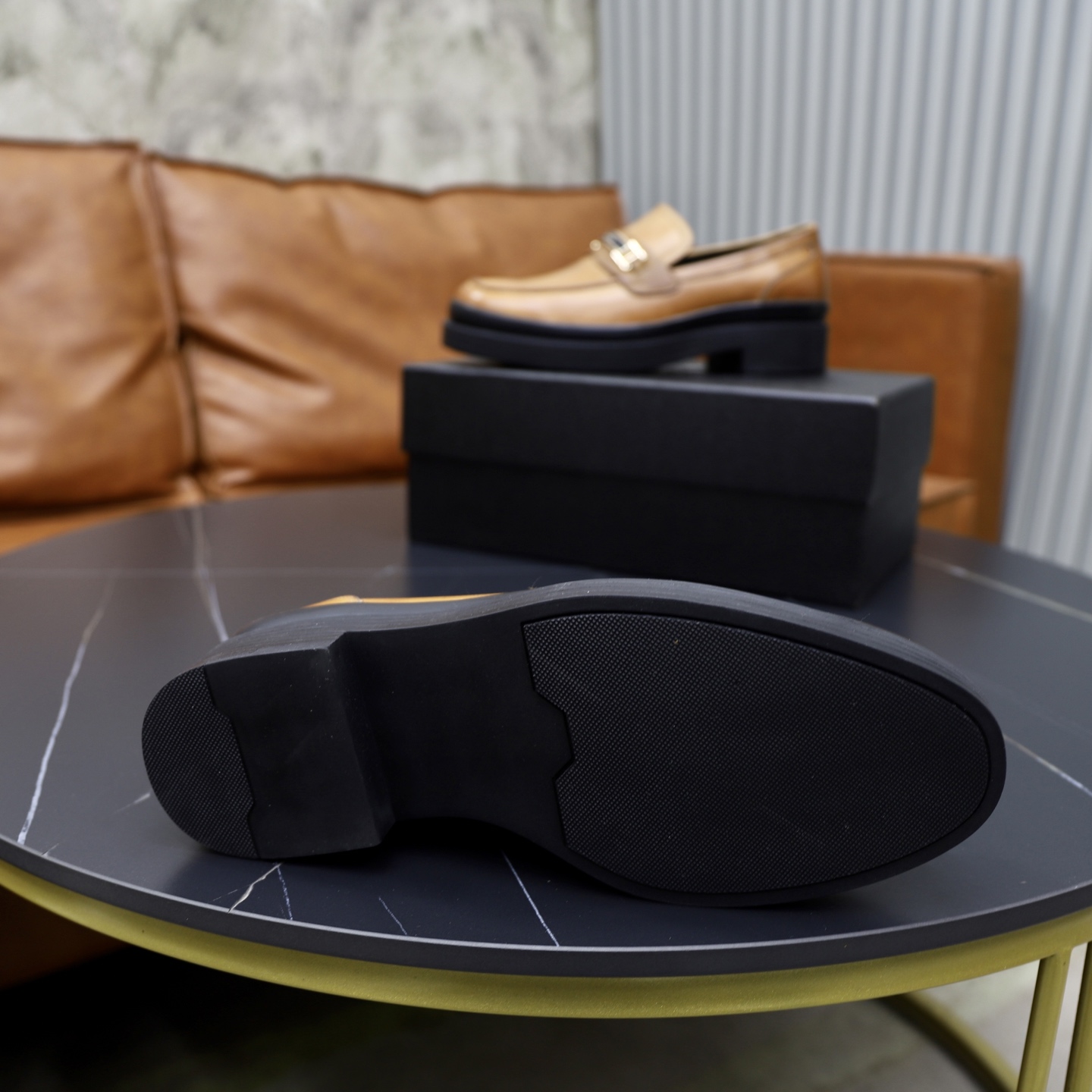 Prada men's leather shoes-66