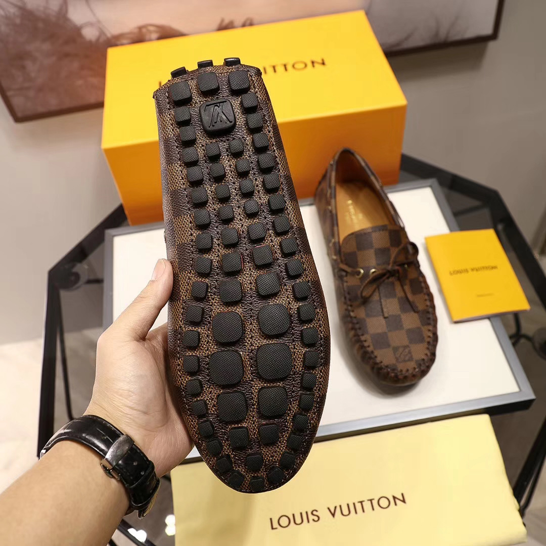 LV women's leather shoes-30