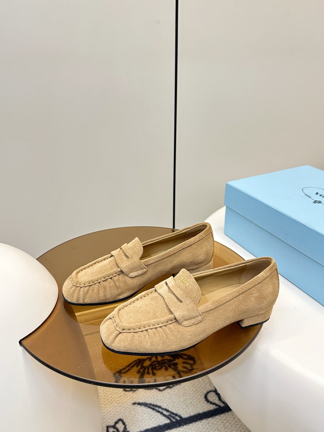 Prada women's leather shoes-45