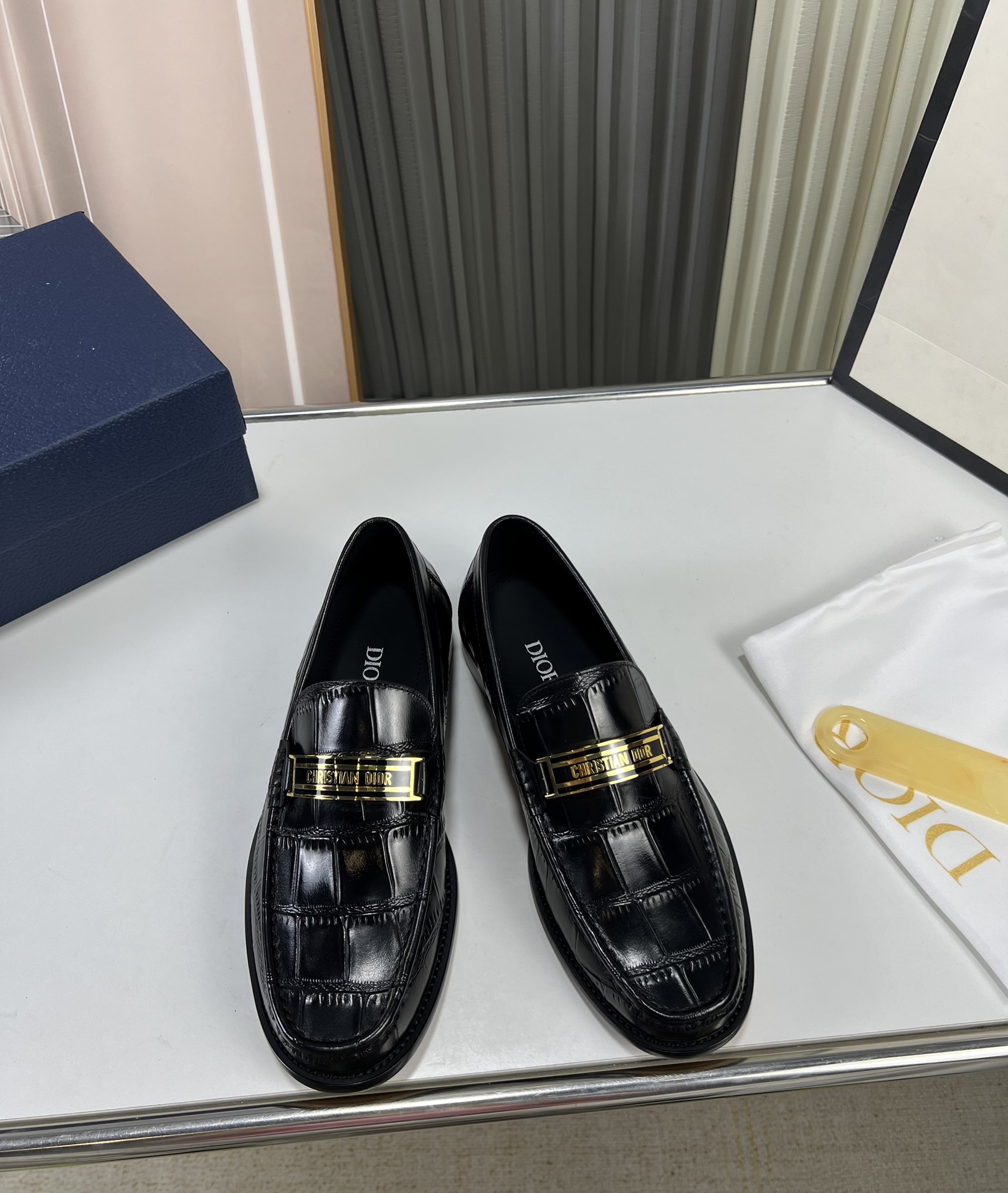 Dior men's leather shoes-43