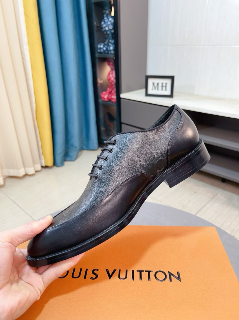 LV men's leather shoes-40