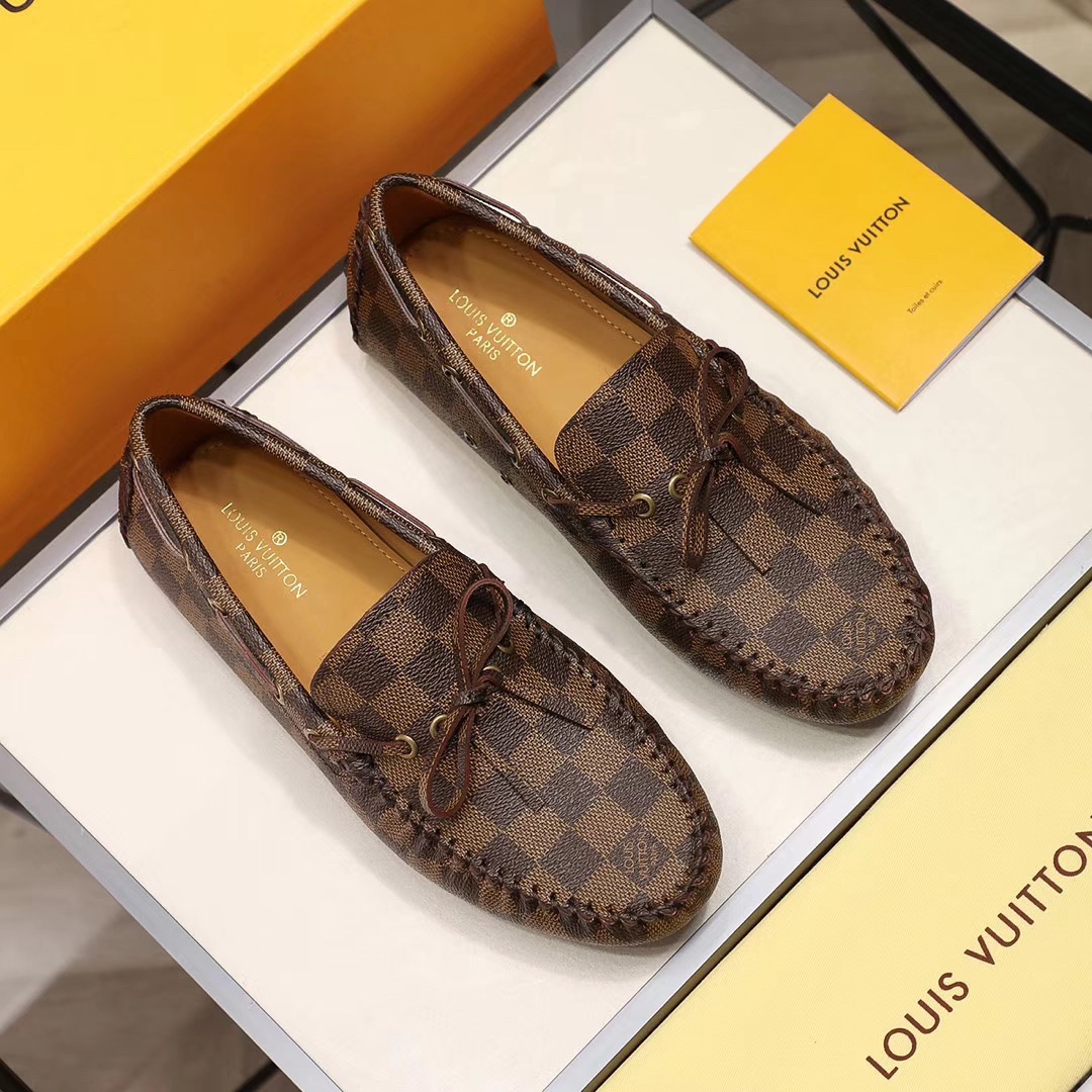 LV women's leather shoes-65