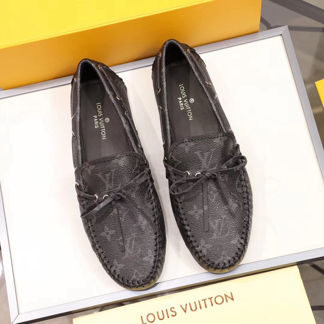 LV women's leather shoes-64