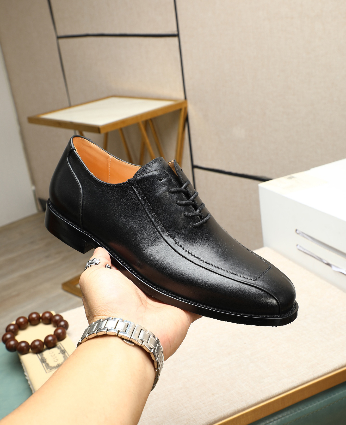 Gucci men's leather shoes-30