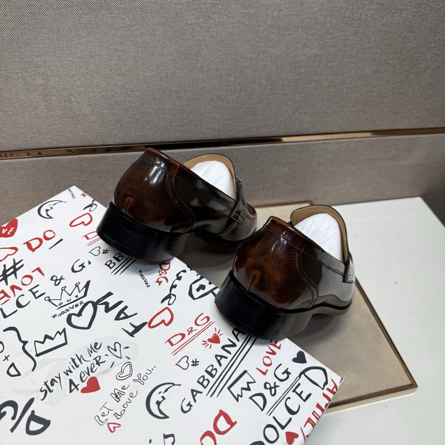 D&G men's leather shoes-36