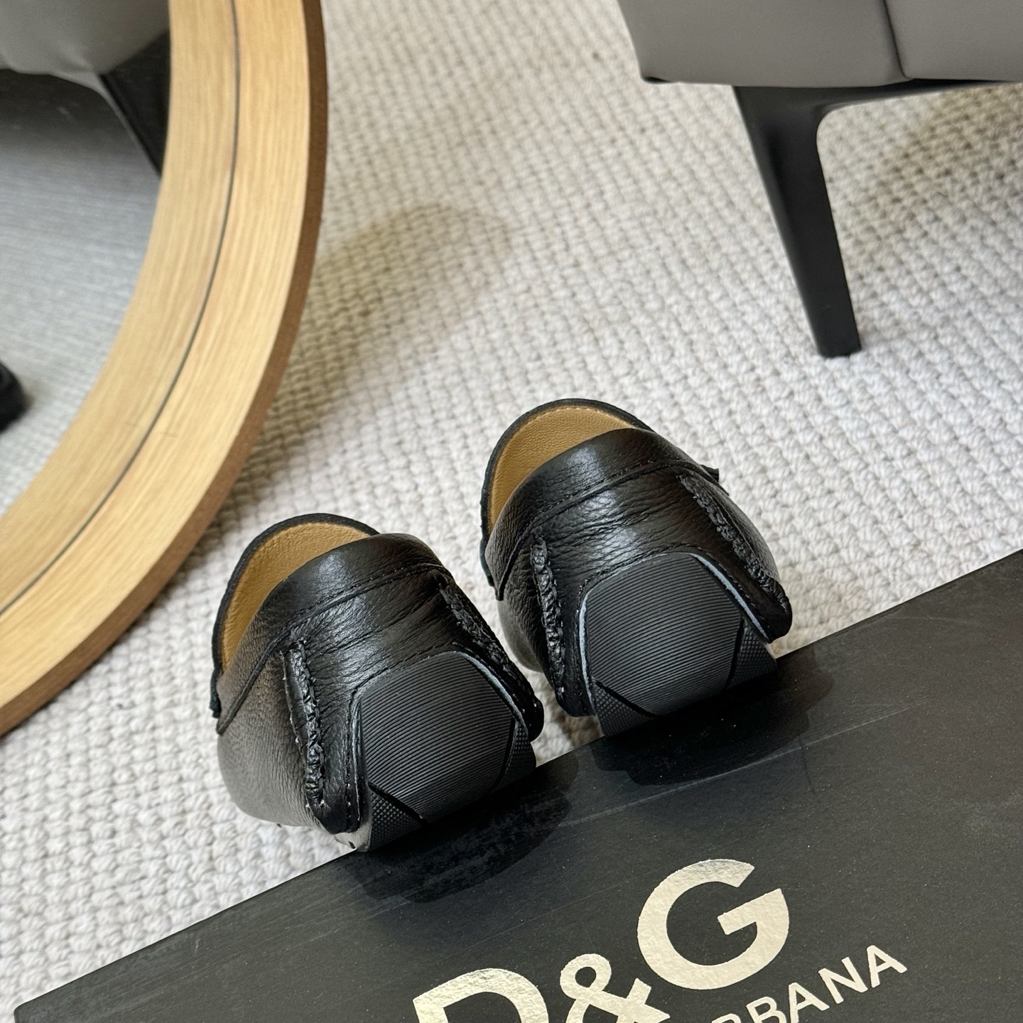 D&G men's leather shoes-87
