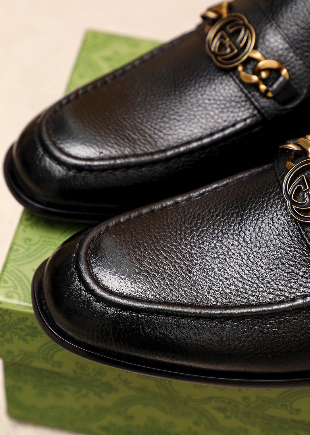 Gucci men's leather shoes-83