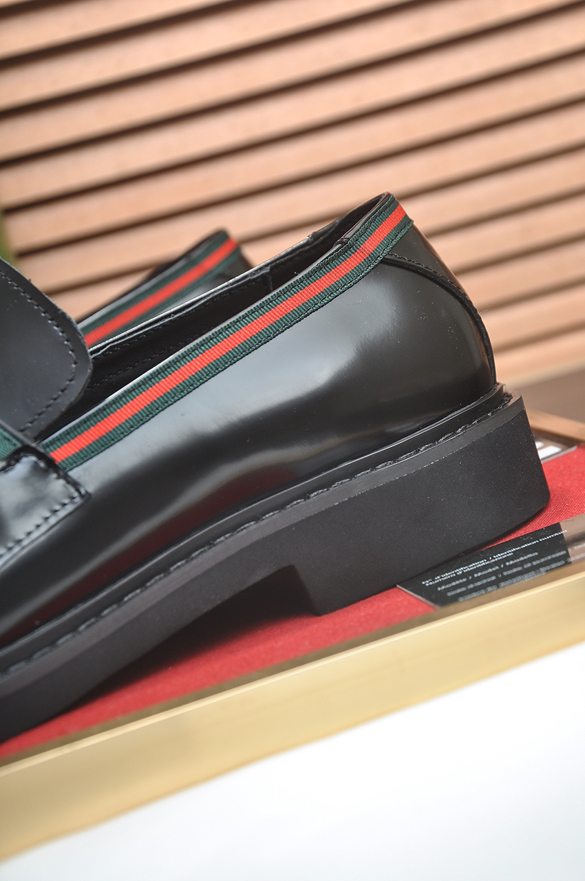 Gucci men's leather shoes-94