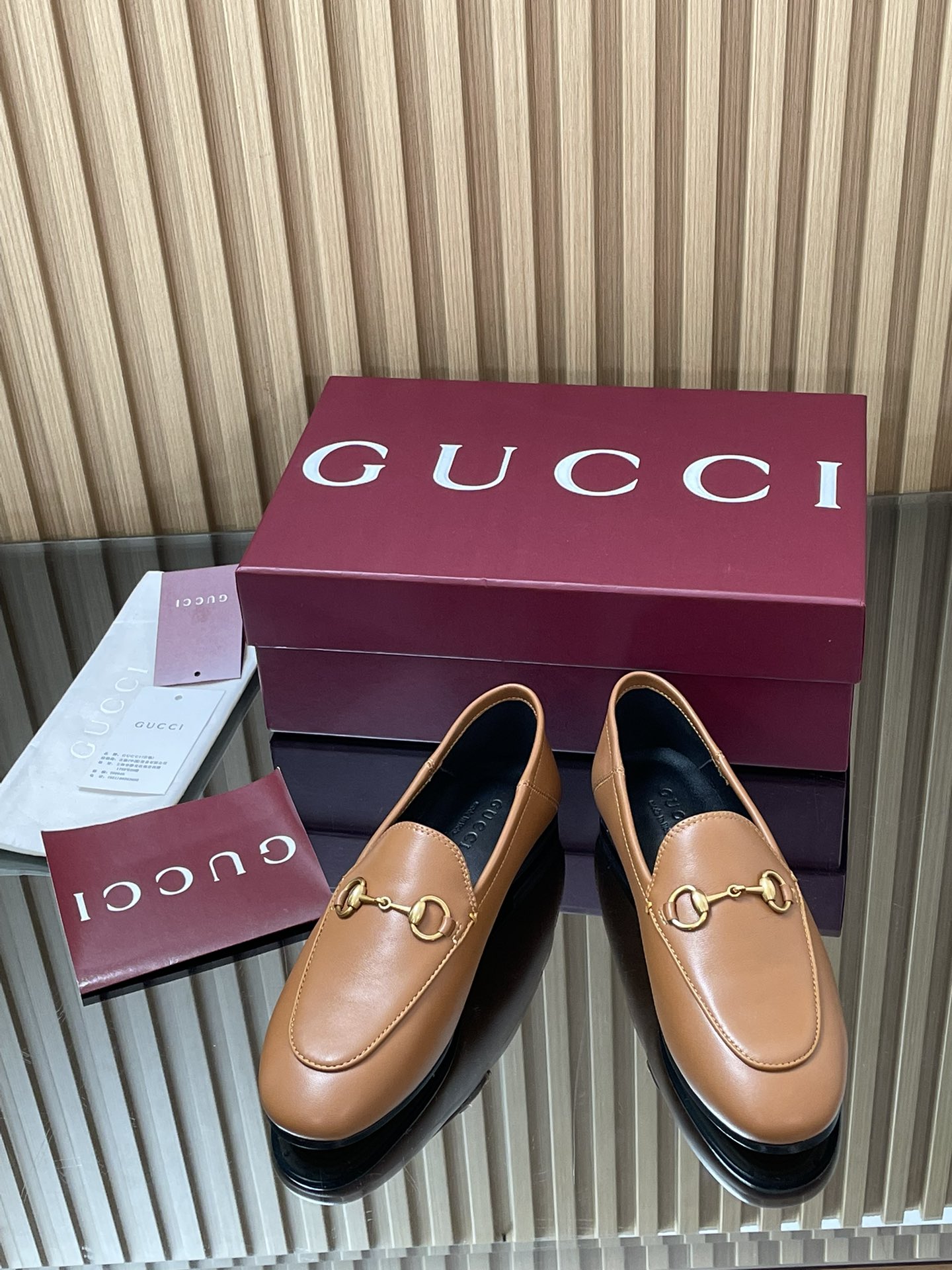 Gucci women's leather shoes-49