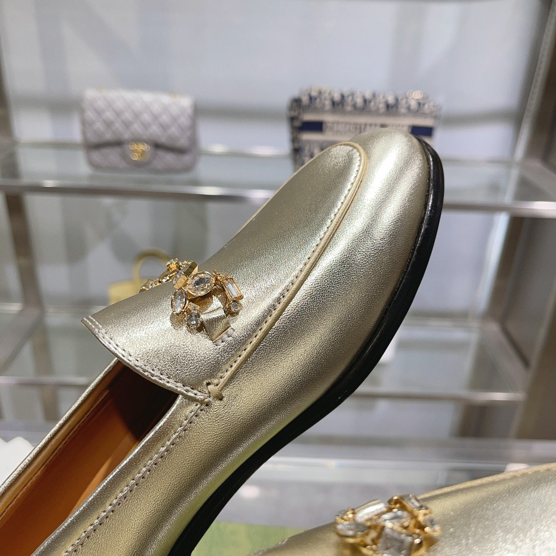 Gucci women's leather shoes-21