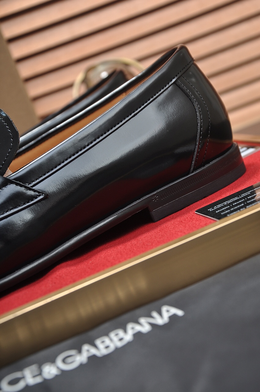 D&G men's leather shoes-20