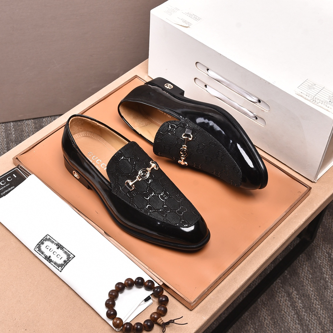 Gucci men's leather shoes-41