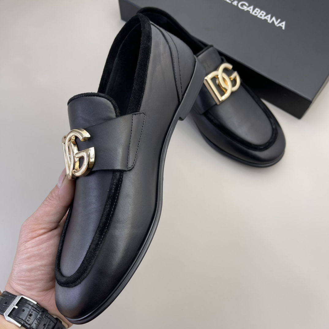 D&G men's leather shoes-45