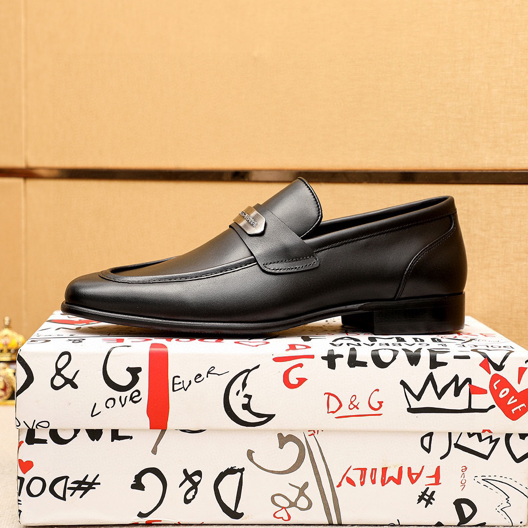 D&G men's leather shoes-51