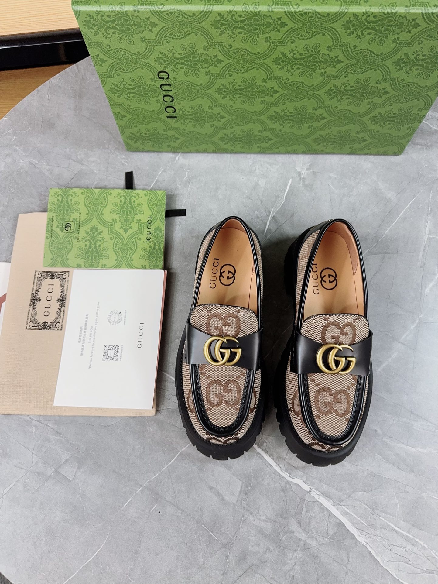 Gucci women's leather shoes-94