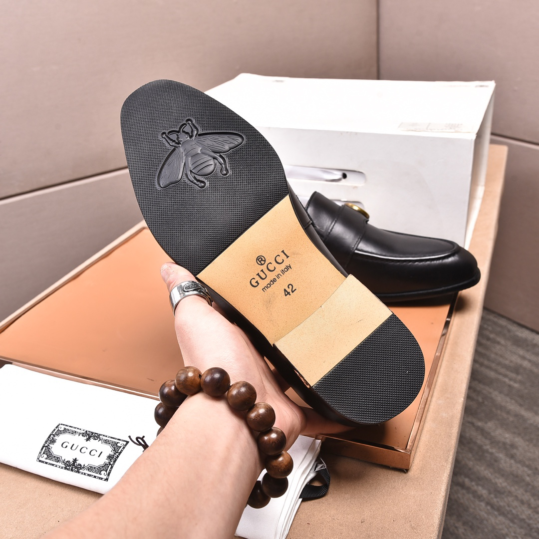 Gucci men's leather shoes-40