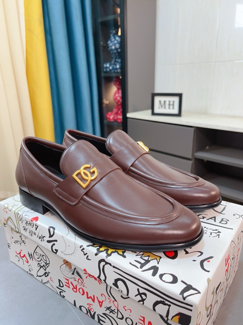 D&G men's leather shoes-24