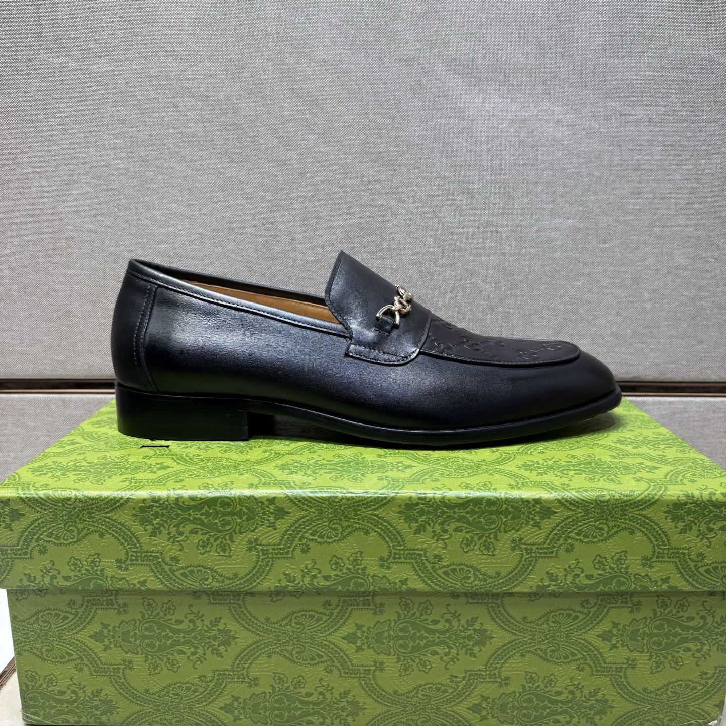 Gucci men's leather shoes-13