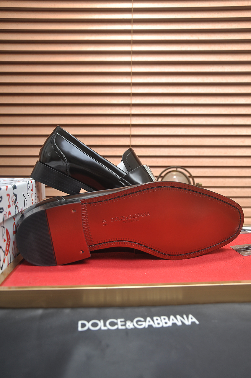 D&G men's leather shoes-26