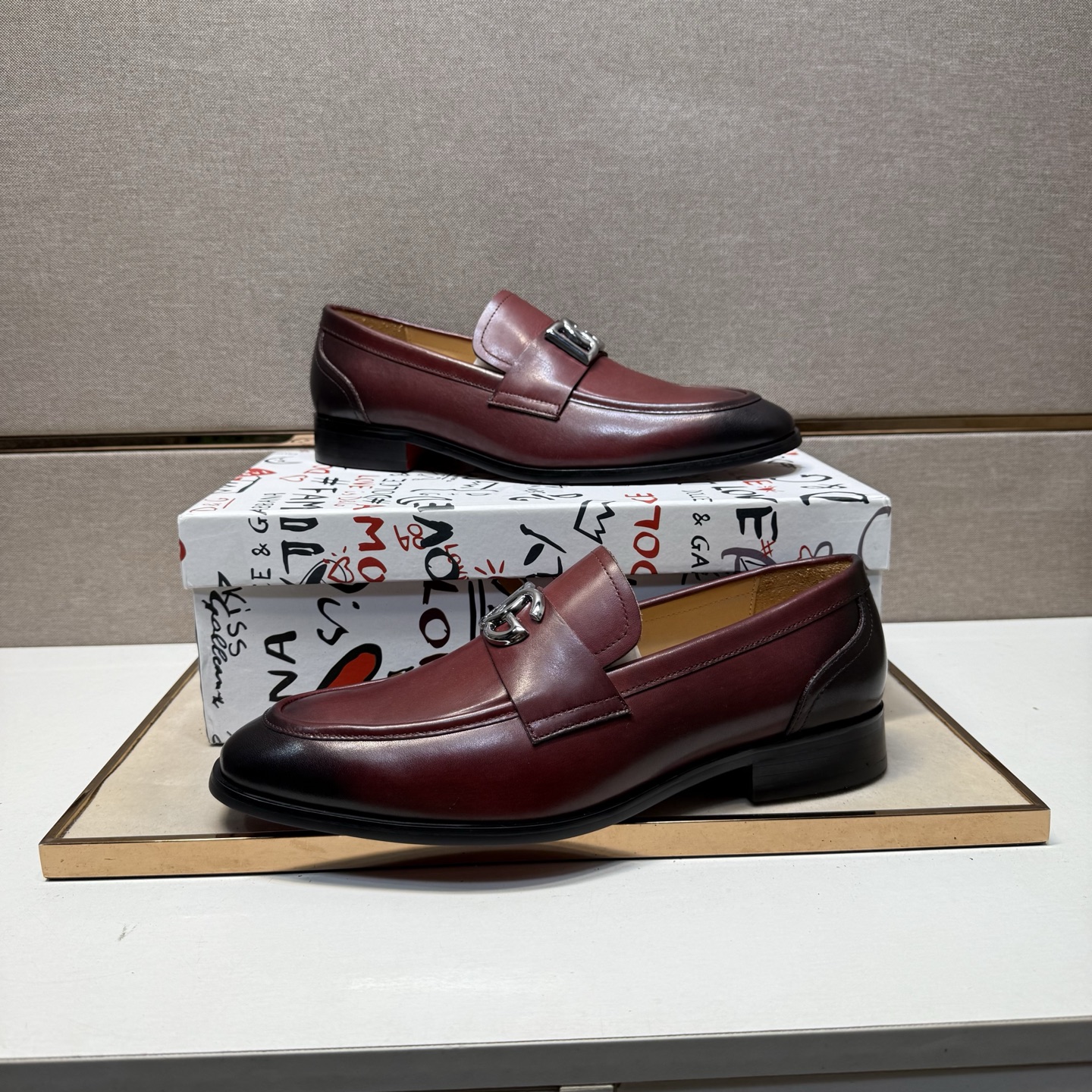 D&G men's leather shoes-42