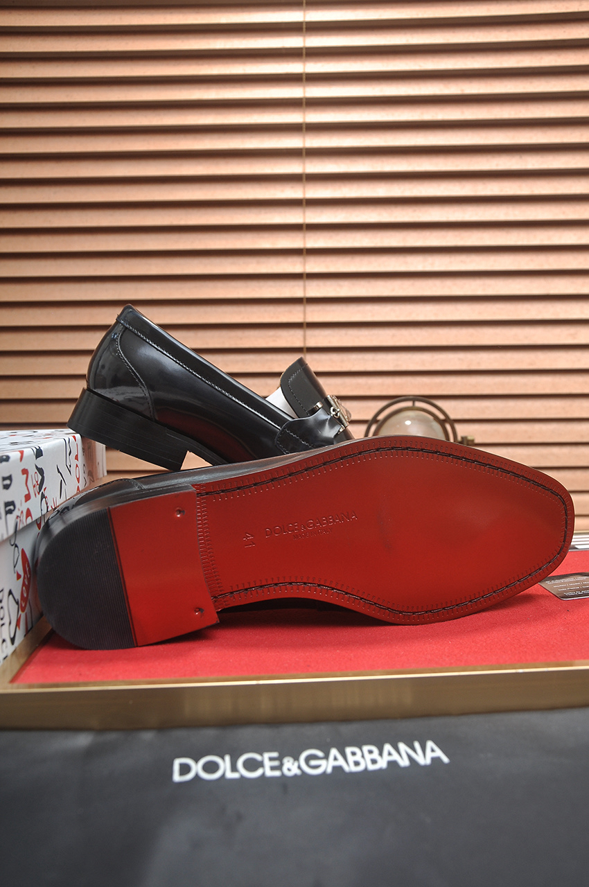 D&G men's leather shoes-80