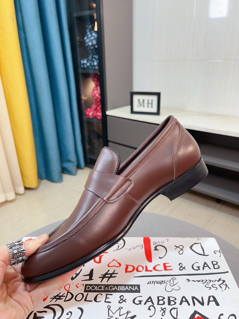 D&G men's leather shoes-24