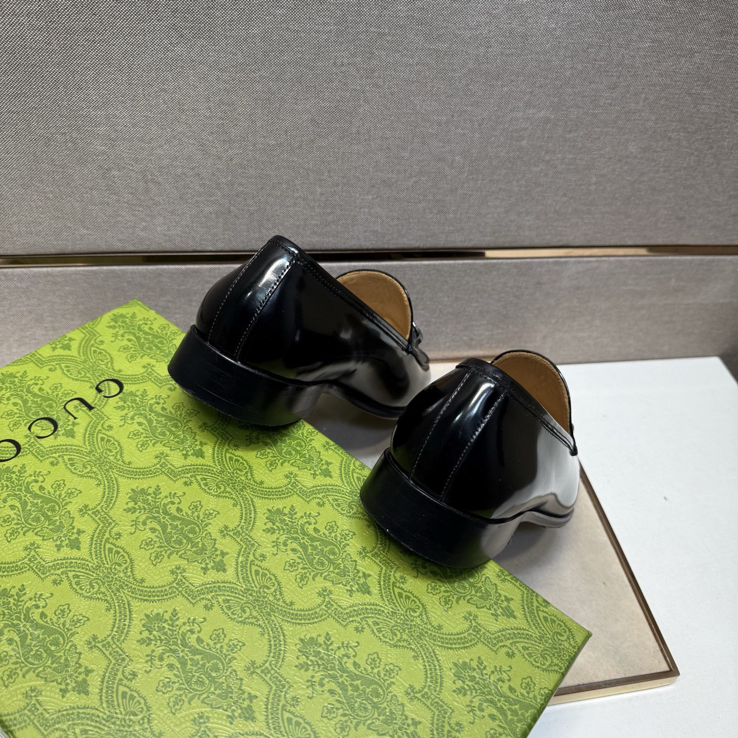 Gucci men's leather shoes-15