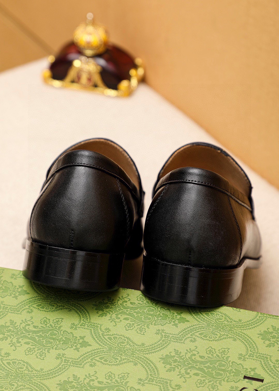 Gucci men's leather shoes-80