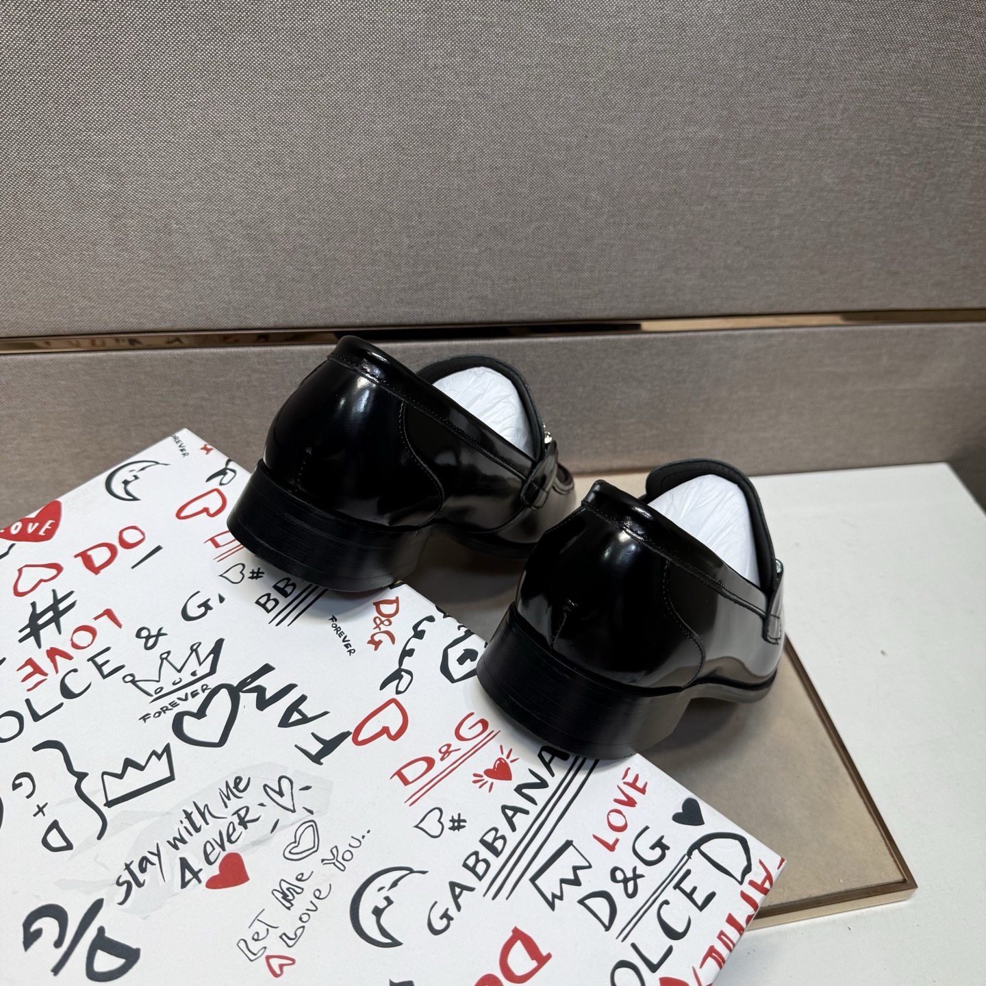 D&G men's leather shoes-89