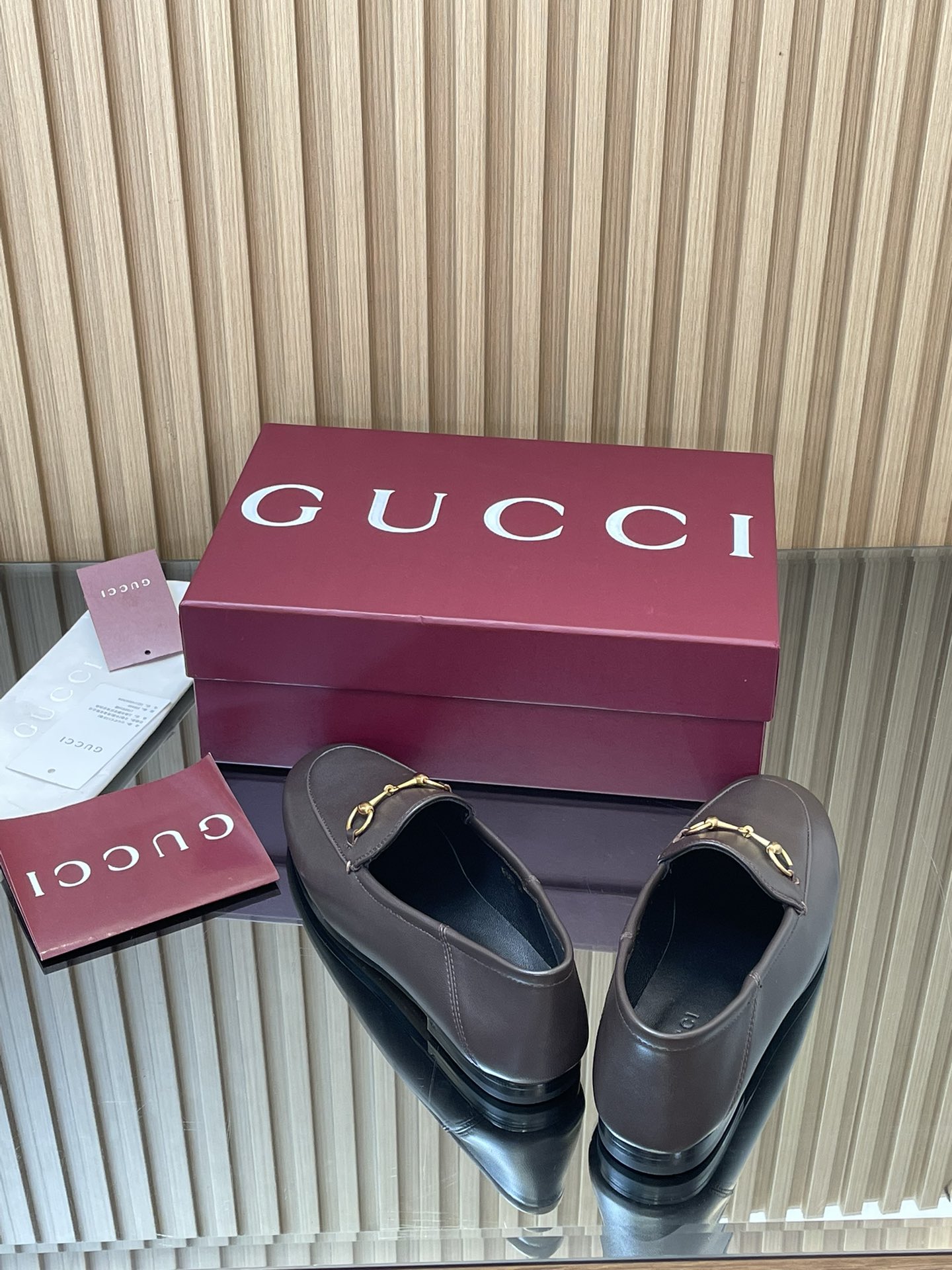 Gucci women's leather shoes-48