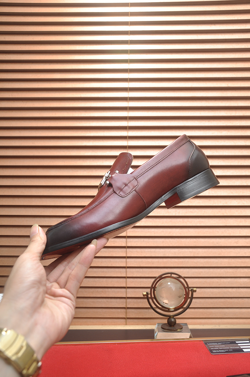 D&G men's leather shoes-1