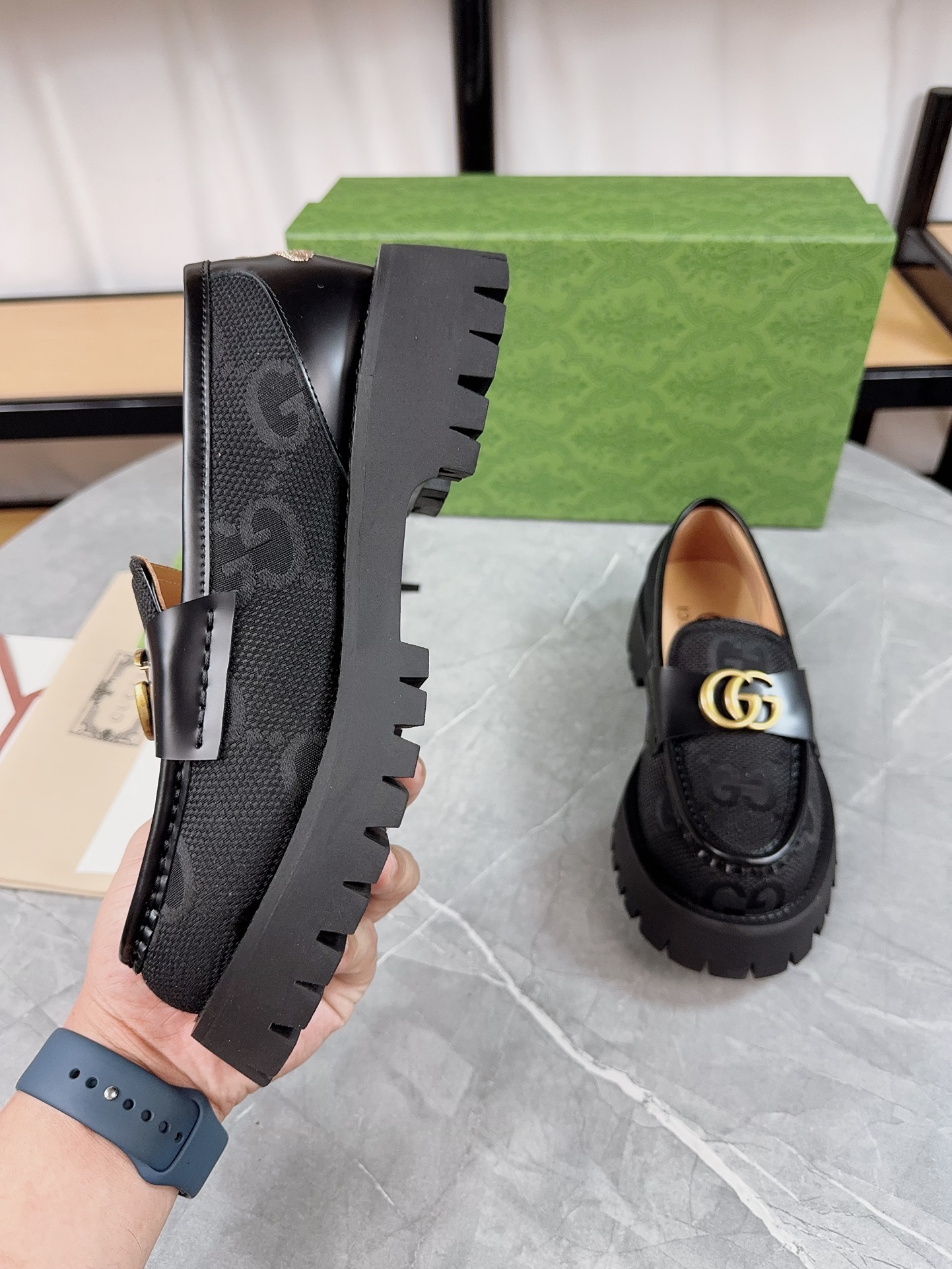 Gucci women's leather shoes-91