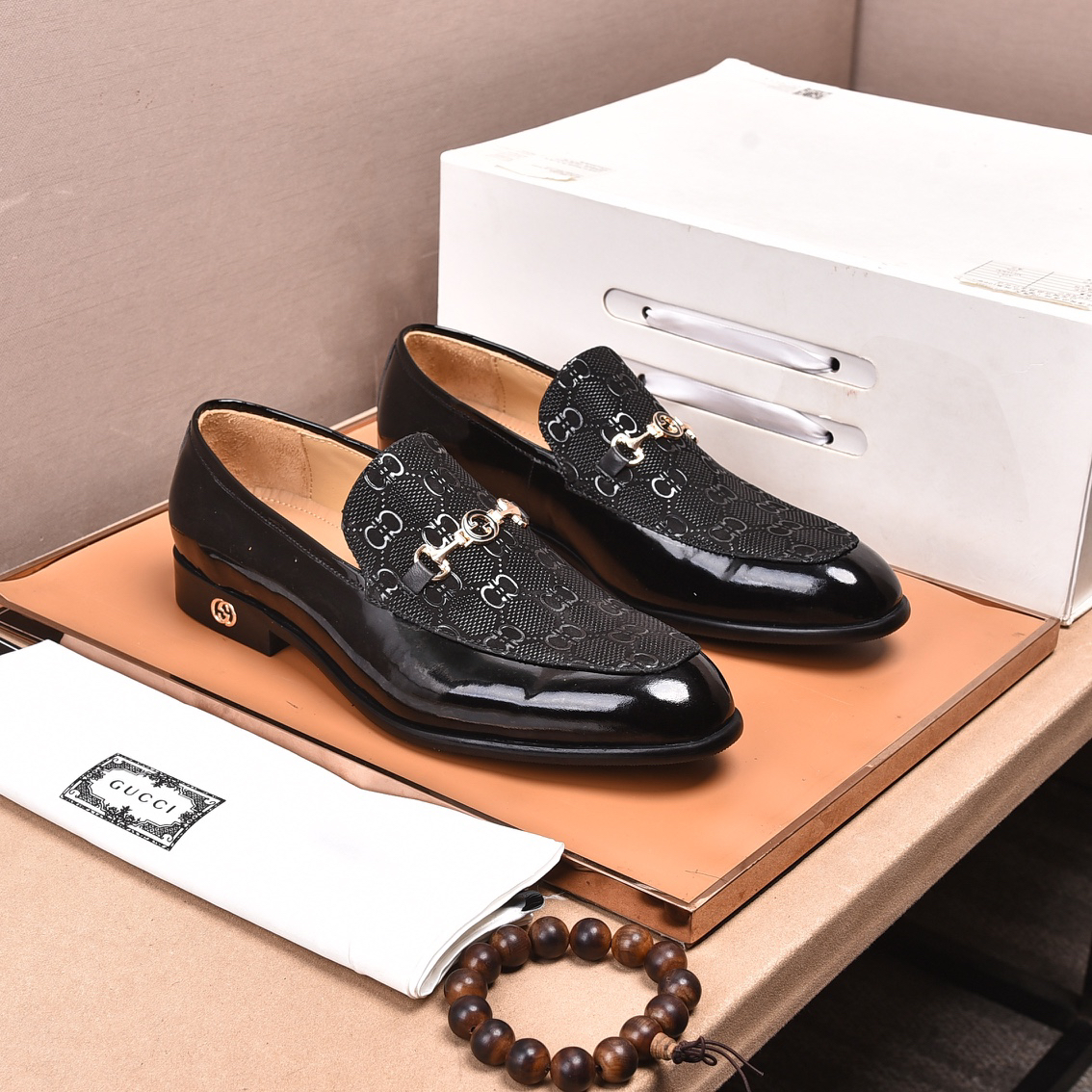 Gucci men's leather shoes-41