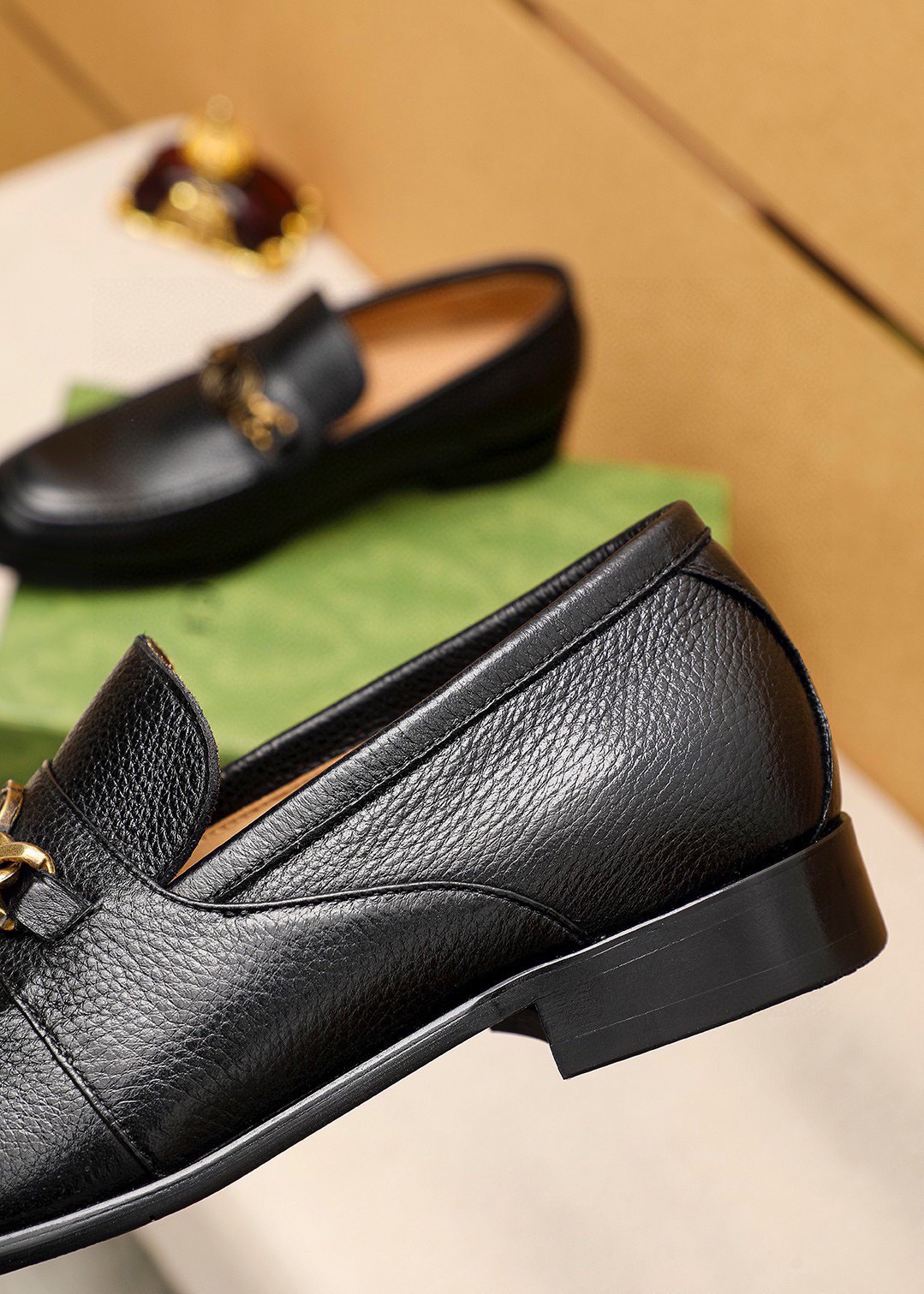 Gucci men's leather shoes-83