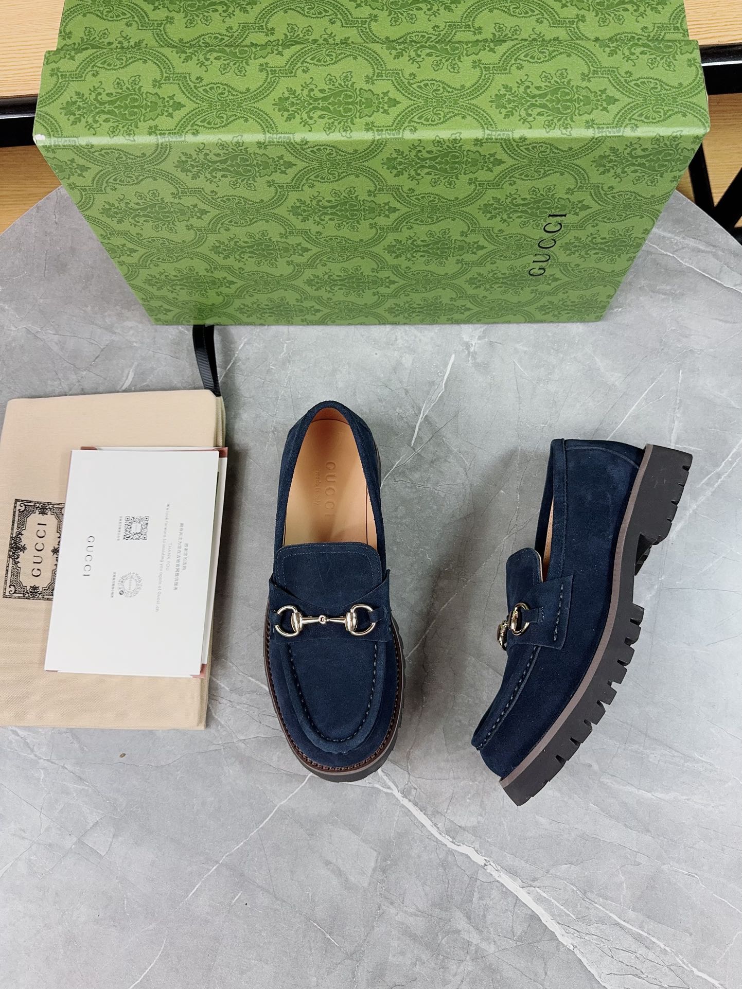 Gucci women's leather shoes-112