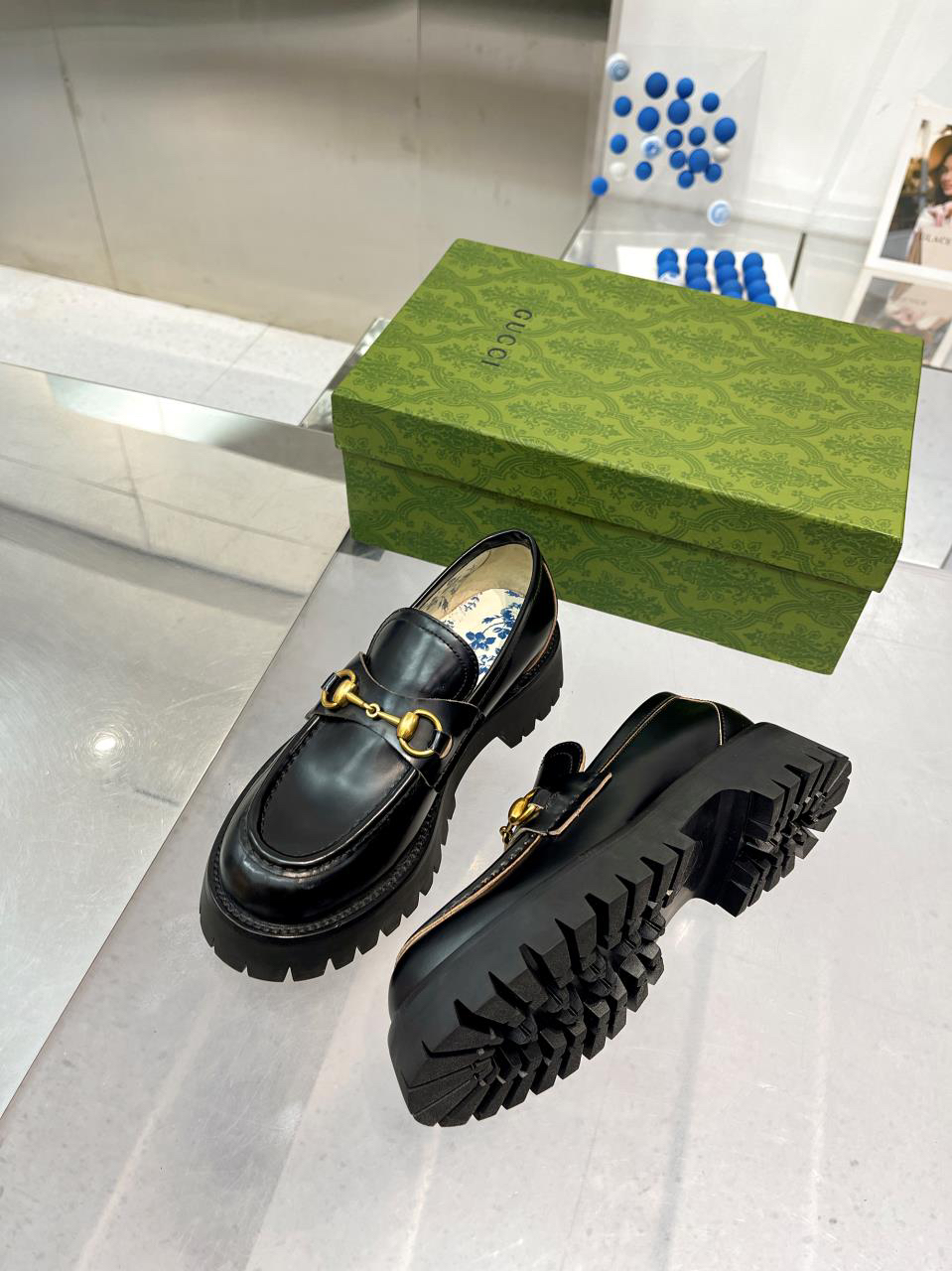 Gucci women's leather shoes-75