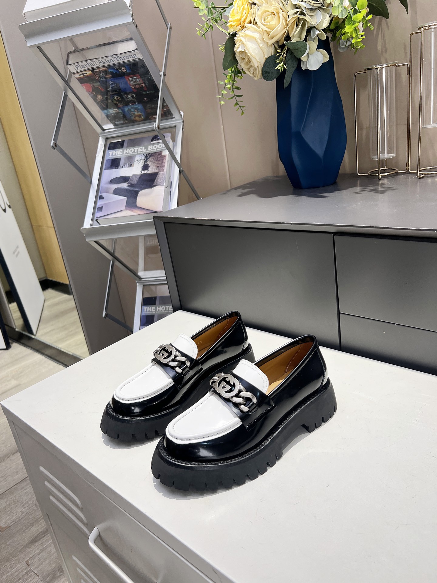 Gucci women's leather shoes-71