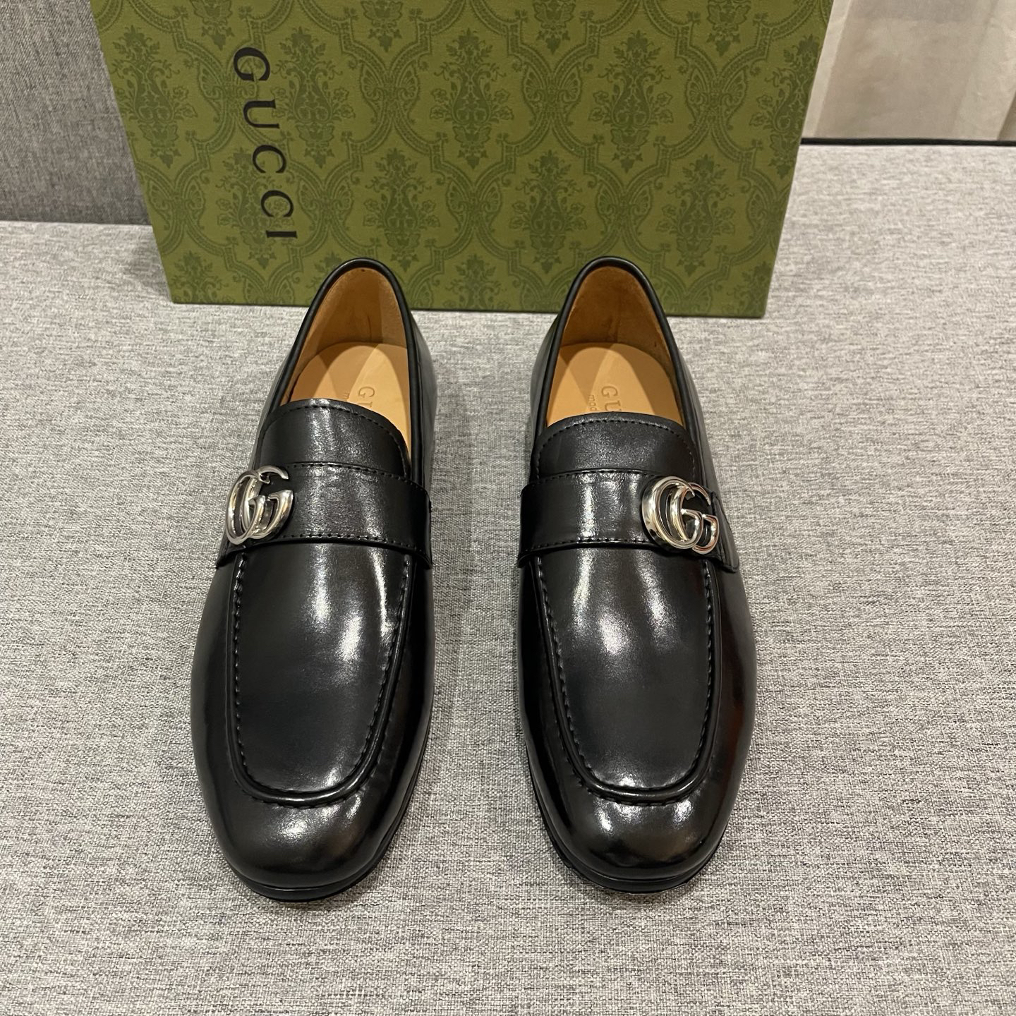 Gucci men's leather shoes-27