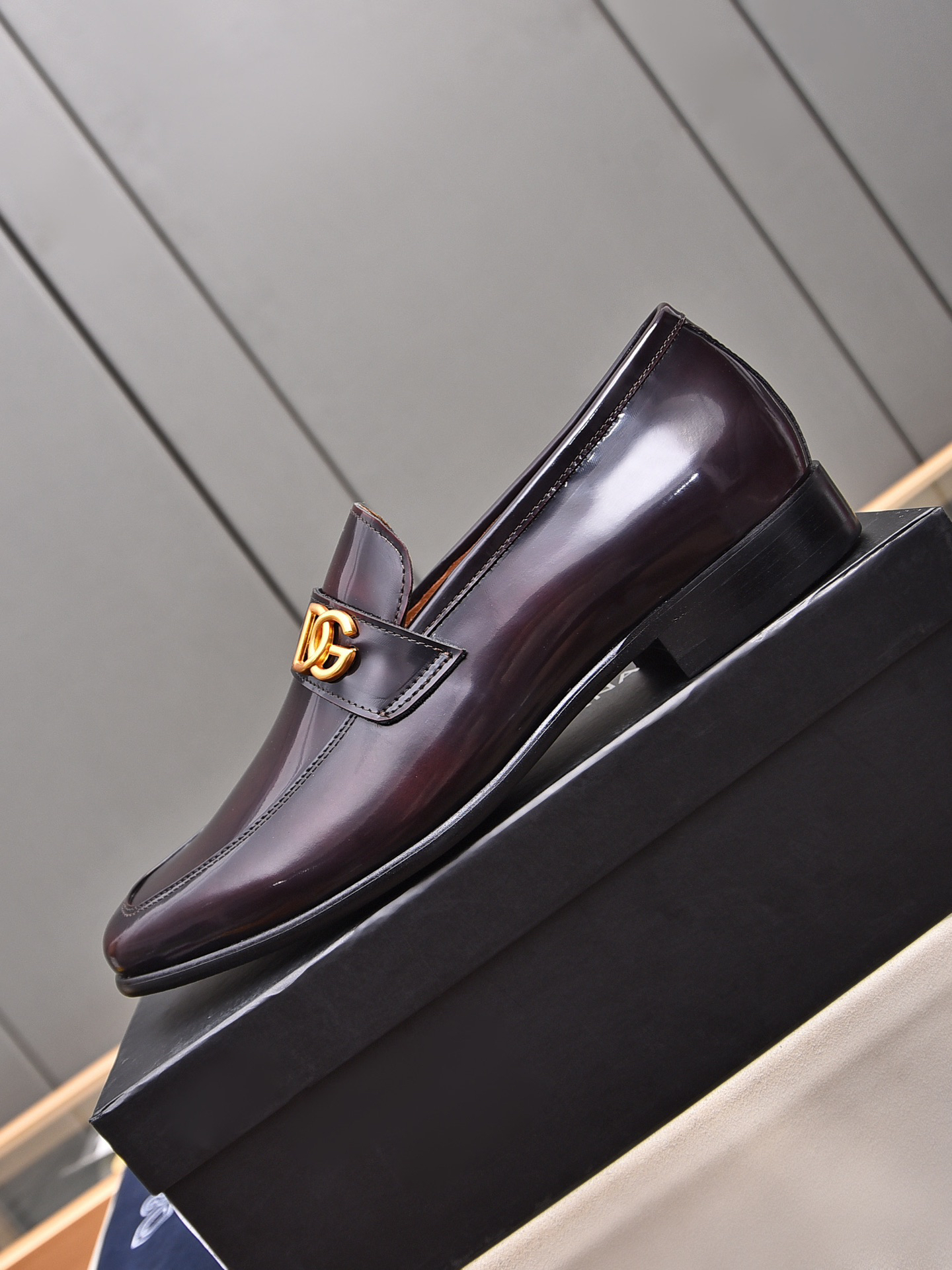 D&G men's leather shoes-64