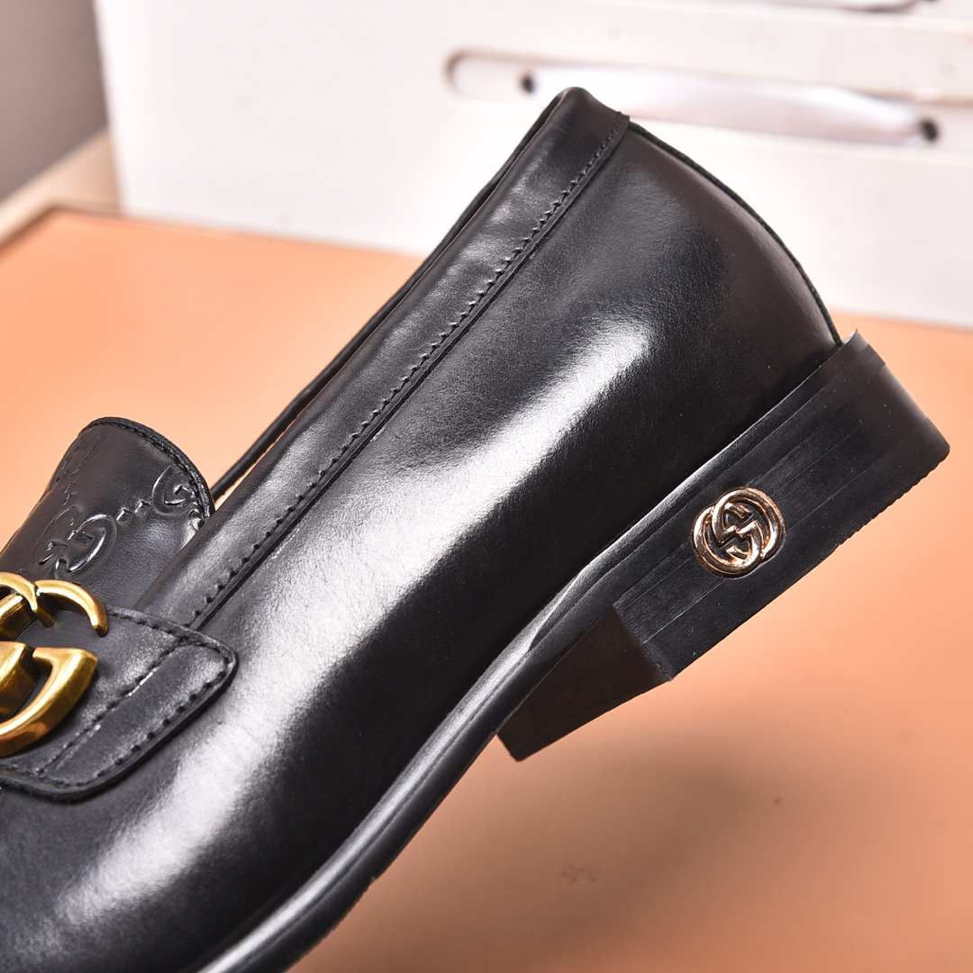 Gucci men's leather shoes-37
