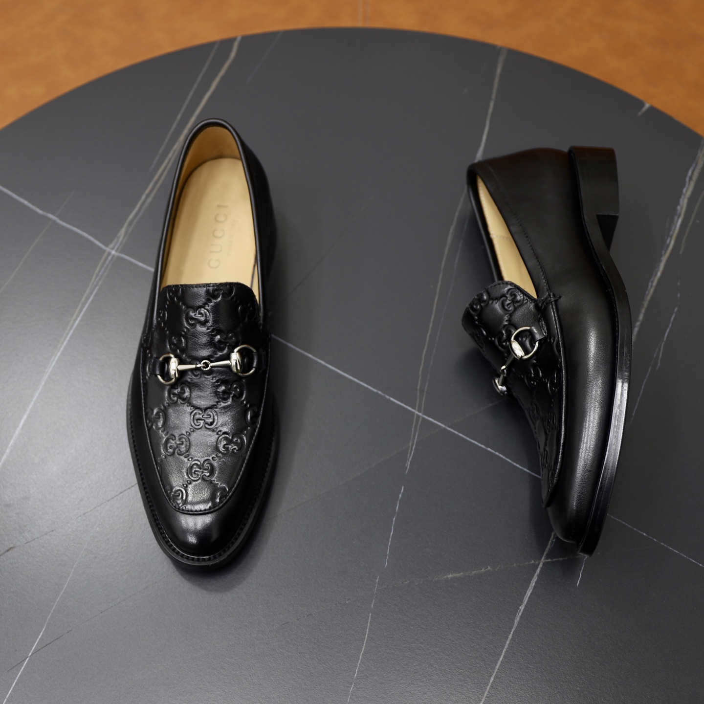 Gucci men's leather shoes-74