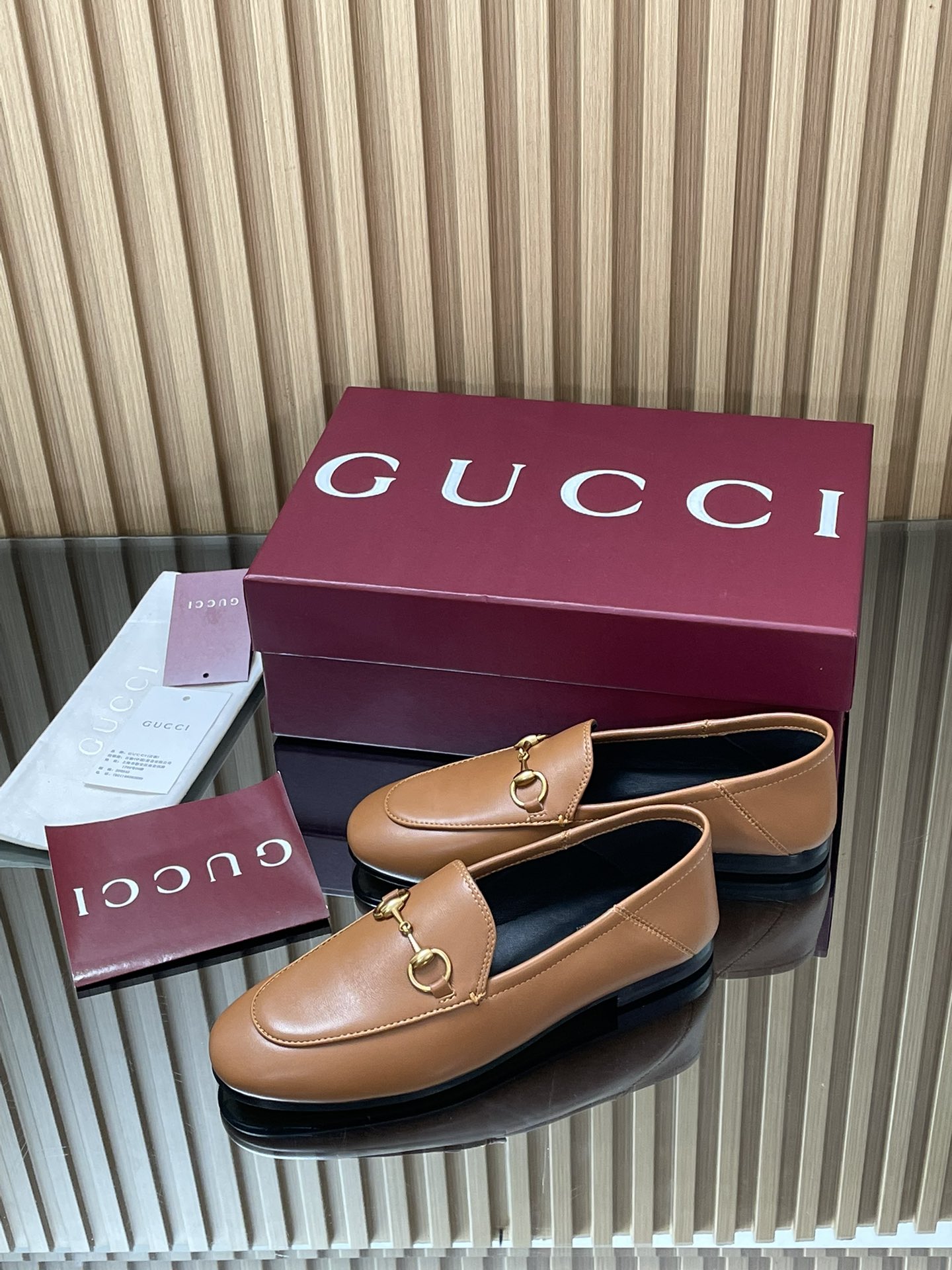 Gucci women's leather shoes-49