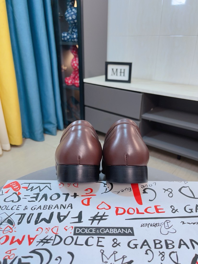 D&G men's leather shoes-24