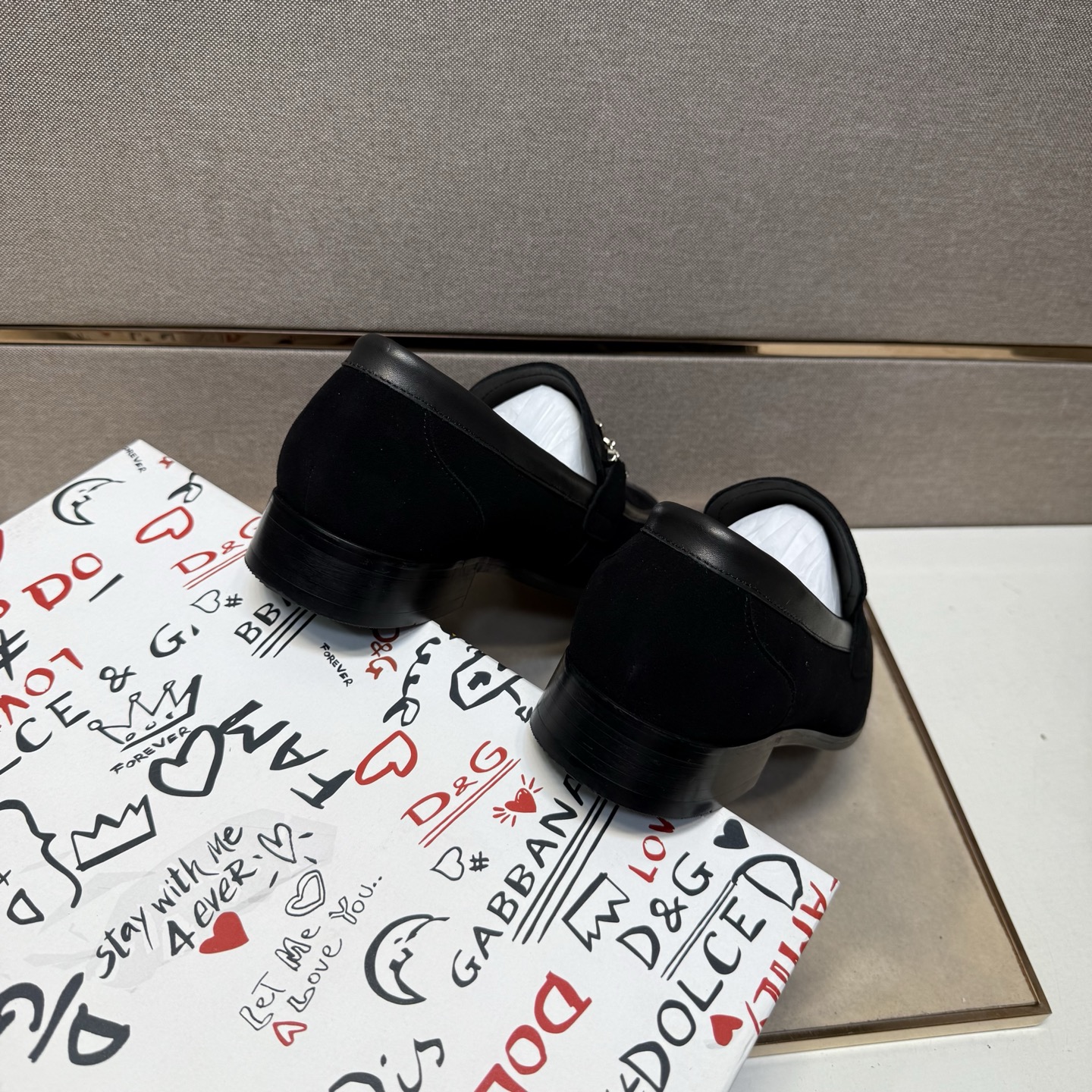 D&G men's leather shoes-109