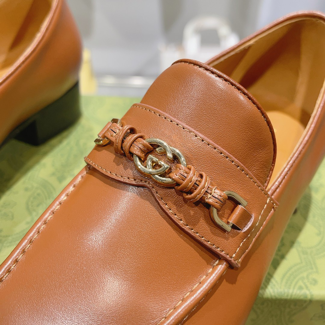 Gucci women's leather shoes-25