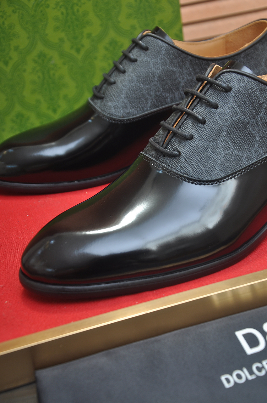Gucci men's leather shoes-34